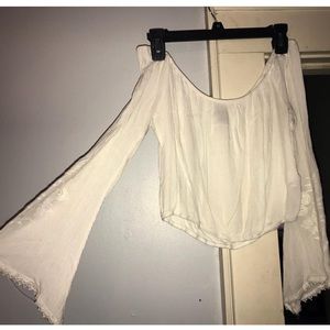 Off the shoulder forever 21 shirt